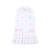 ADEE Girls White Tennis Dress with Pink Bow & Stripe Print - Raven (S261702)