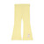 ADEE Girls White Top with Pastel Initial Print & Matching Lemon Flared Trousers - Samantha (S262522)