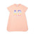 ADEE Girls Peach Jersey Dress with Sequin Artwork - Saylor (S262712)