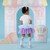 ADEE Girls White Ice Cream Top with Blue/Lilac Tulle Skirt - Suzi (S262511)