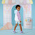 ADEE Girls Blue/Lilac Colour Block Hoody & Cycling Short Set - Sissy (S262515)