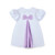 ADEE Girls White Top with Ice Cream Cart Artwork & Matching Lilac Leggings - Skyler (S262521)