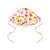 Little A Girls White Sun Hat with Fruit Print - Paris (LA26215)