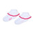 Little A Girls White Ankle Socks with Pink Ric Rac Trimmed Frill - Paige (LA26211)