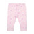 Little A Girls White/Pink Bow Top with Ruffle & Matching Bow Print Leggings - Oriana (LA26106)