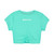 ADEE Bonini BNC003 Girls Mint Short Sleeved Ruched Sports Top - ASPIRE