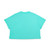 ADEE Bonini BNA502 Girls Blue Cropped T-Shirt with Coloured Logo - SHINE