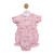 Mintini Baby Girls Pink Top with Floral Collar & Matching Floral Romper MB7155