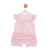 Mintini Baby Girls Pink Diamante Frill Romper MB7092