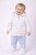 Mintini Boys White Lightly Padded Coat with Pocket Detail MB6860