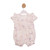Mintini Baby Girls White Butterfly Print Sun Romper MB7220