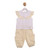 Mintini Baby Girls Lemon Diamante Frill Trouser Set MB7110