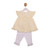 Mintini Baby Girls Lemon Diamante Frill Dress & Legging Set MB7109
