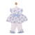 Mintini Baby Girls White/Blue Floral Tunic & Legging Set MB7143