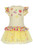 Daga Girls Tutti Frutti Lemon Dress with Layered Tulle Skirt M10526