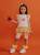 Daga Girls Tutti Frutti Lemon T-Shirt with Printed Frill and Tulle Layer & Matching Cycling Shorts M16/26 (M10542 + M10543)