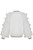 Daga Girls Twinkle Flight White Bomber Jacket with Pink/Gold Glittered Butterfly & Layered Tulle Sleeves M10491