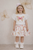 Daga Girls Twinkle Flight White Butterfly Top with Tulle Sleeves & Matching Print Pleated Skirt M9/26 (M10495 + M10500)