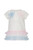 Daga Girls Ceremony White Top with Pink/Blue Sequined Flowers & Tulle Frill with Matching Leggings M3/26 (M10410 + M10411)