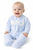 Nursery Time Boys Velour Sleepsuit with 'Prince' Embroidered Details BW-13-404