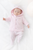 Blues Baby BB2296 Girls Pink Padded Baby Coat with Embroidered Crown & Pocket