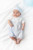 Blues Baby BB2274 Boys Blue/White Collared Shortie With Hat