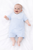 Blues Baby BB3064 Boys Blue Ribbed Shortie with Bib Panel