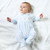 Dandelion AV2079 Boys Blue Smocked All in One with Spinning Top Detail