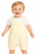 Amore AM0062 Boys White/Lemon Stripe Short Dungaree Set
