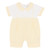 Amore AM0066 Boys White/Lemon Stripe Collared Shortie with Pintuck
