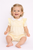 Amore AM0077LA Girls Lemon Smocked Collared Shortie with Butterflies