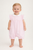Amore AM0045 Girls Pink Little Flower T-Shirt & Short Dungaree Set