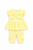 Caramelo Baby Girls Lemon Two Piece bow legging set 0398239BABY