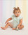 Caramelo Baby Girls Mint Tulle Bow Romper 0357265