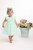 Caramelo Girls Mint Diamonte Bow Party Dress 0321263