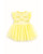 Caramelo Girls Lemon Diamonte Bow Party Dress 0321263