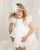 Caramelo Girls Ivory Layered Puff-Ball Sleeve Dress 03212623