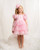 Caramelo Girls Pink Layered Puff-Ball Sleeve Dress 03212623