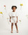 Caramelo Girls White Neutrals Frill Short Set 035334