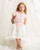 Caramelo Girls Pink Occasion Frill sleeve Skirt Set 0122179