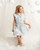 Caramelo Girls Pale Blue Occasion Ruffle top Skirt Set 0122180