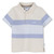 BOSS BABY BOYS BEIGE/PALE BLUE SHORT SLEEVED POLO SHIRT J52881