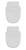 Kinder P110-W-BP Pair Anti Scratch Mittens - White 2 Pack