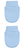 Kinder P110-B-BP Pair Anti Scratch Mittens - Blue 2 Pack