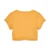 ADEE Bonini BNC003 Girls Orange Short Sleeved Ruched Sports Top - ASPIRE