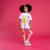 ADEE Bonini BNA607 Girls White Oversized Logo T-Shirt - DYNAMIC
