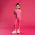 ADEE Bonini BNA612 Girls Hot Pink Logo Leggings with Tape Detail - INSPIRE