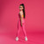 ADEE Bonini BNA612 Girls Hot Pink Logo Leggings with Tape Detail - INSPIRE
