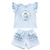 Giorgio Bambini Blue Girls Cupcake Lace Ruffle Top & Short Set YG39