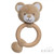 SOFT TOUCH ERT64-BR ECO RECYCLED BEAR RATTLE TOY - BEIGE